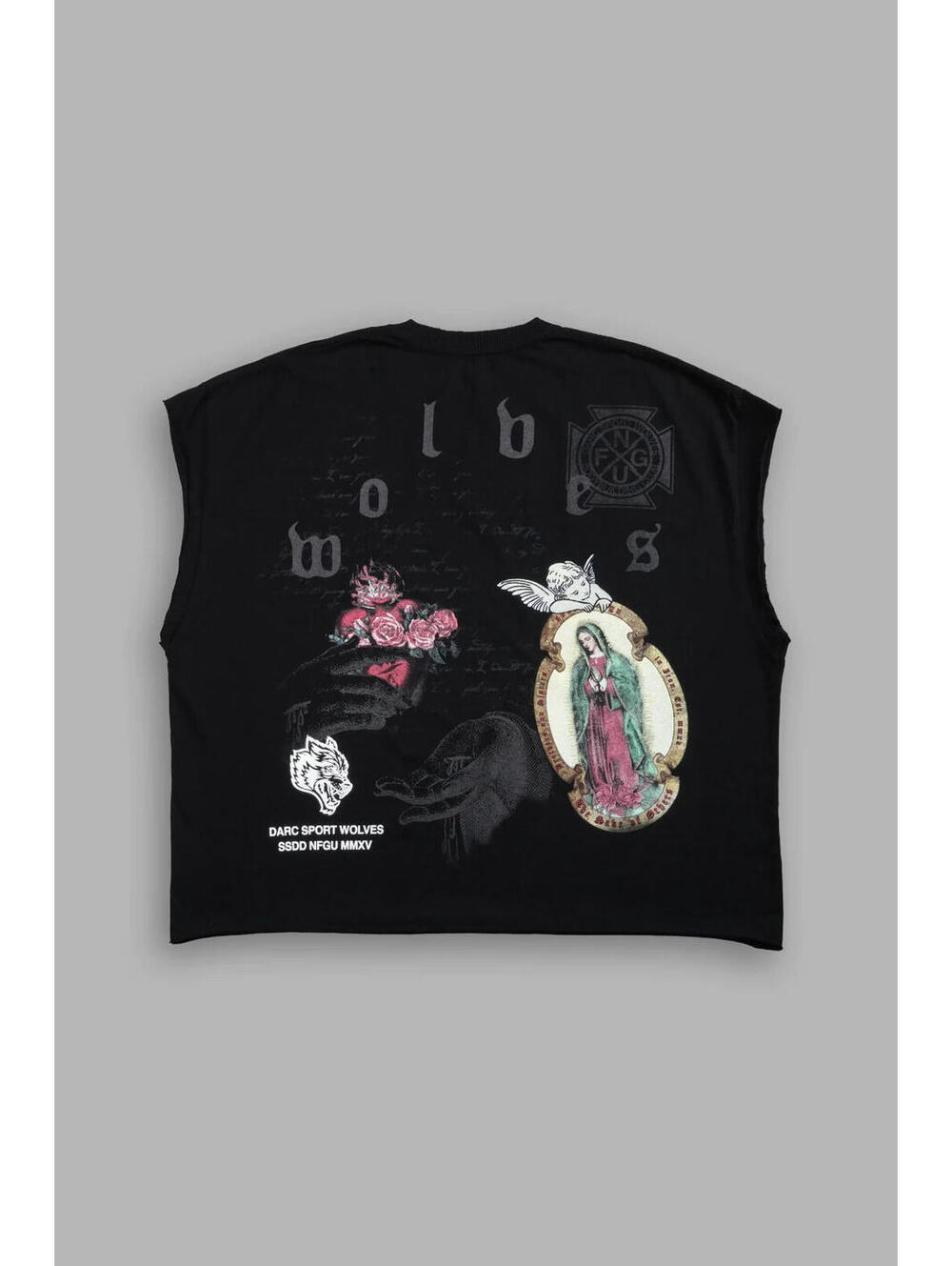 DARC SPORT HolyVow Distressed Grunge Cut-Off MdLnth Raw Hem